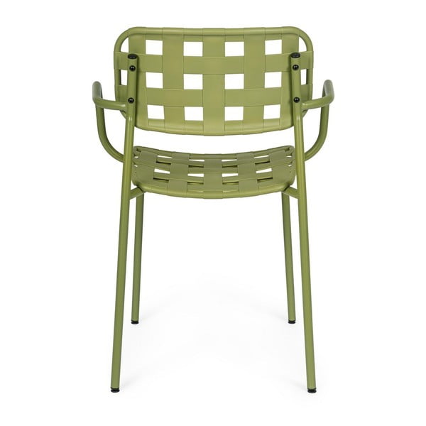 Zelené kovové záhradné stoličky v súprave 4 ks Clover – Bizzotto-image-3