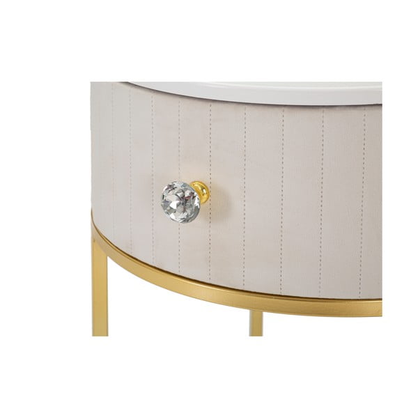 Béžový nočný stolík Montpellier - Mauro Ferretti-image-4