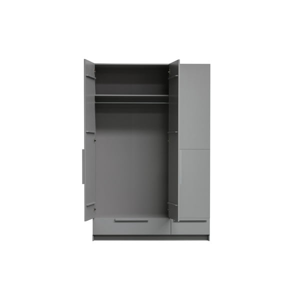 Sivá modulárna skriňa z borovicového dreva 142x215 cm Pure – WOOOD-image-3