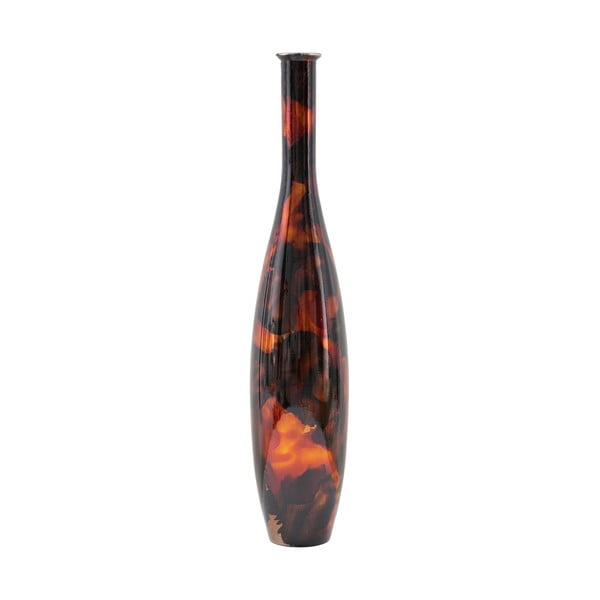 Hnedá váza z recyklovaného skla Mauro Ferretti Ares, výška 100 cm