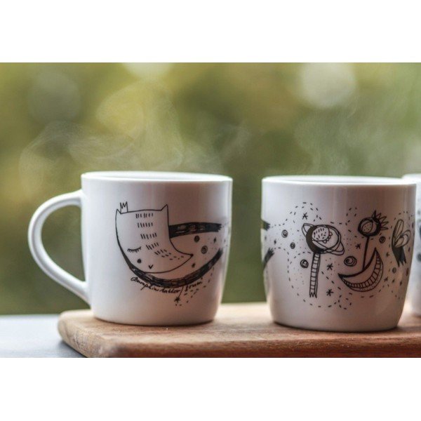 Biely porcelánový hrnček 260 ml Domov tu – Bonami-image-2