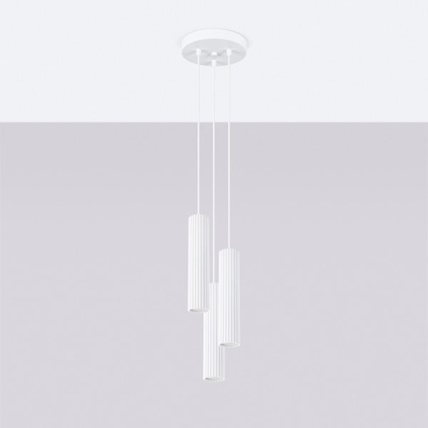 Biele závesné svietidlo ø 19,5 cm Gleam – Sollux-image-4