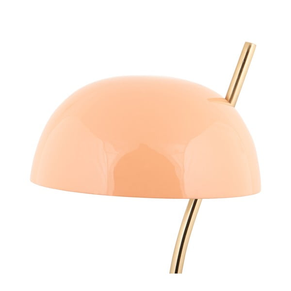 Stolová lampa v lososovej farbe s kovovým tienidlom (výška 55 cm) Vivo – Leitmotiv-image-2