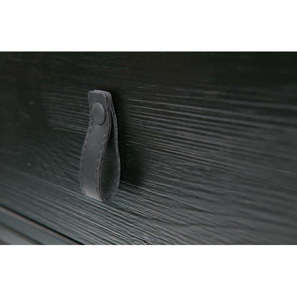 Čierny nočný stolík so zásuvkou WOOOD Zola-image-1