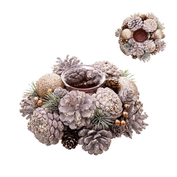 Plastovo-sklenený svietnik – Casa Selección-image-1