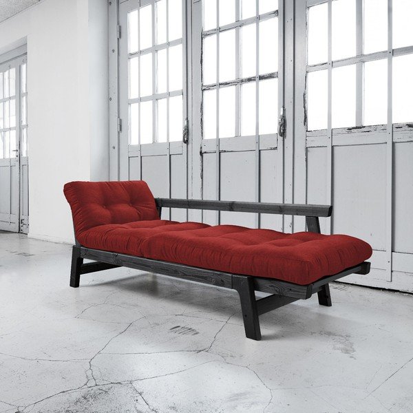 Rozkladacia pohovka Karup Step Black/Passion Red-image-2
