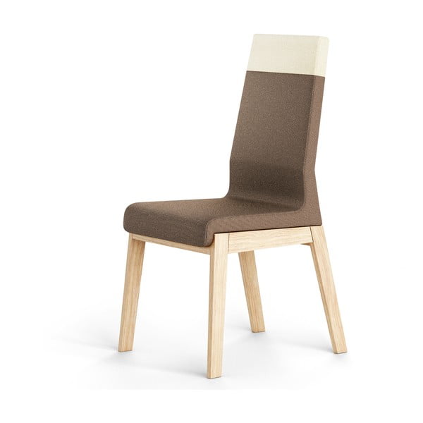 Hnedá stolička z dubového dreva Absynth Kyla Two