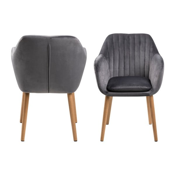 Tmavosivá jedálenská stolička Actona Emilia Vic-image-3