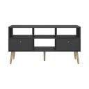 Antracitový TV stolík 117x61 cm Bodo – Tvilum