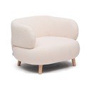 Béžové kreslo z textílie buklé Luisa – Kave Home