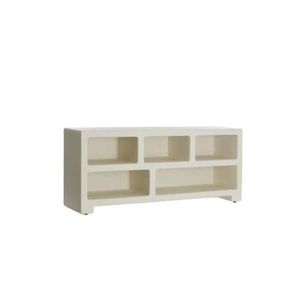 Krémovobiely regál 140x60x35 cm Nahua – Light & Living-image-3