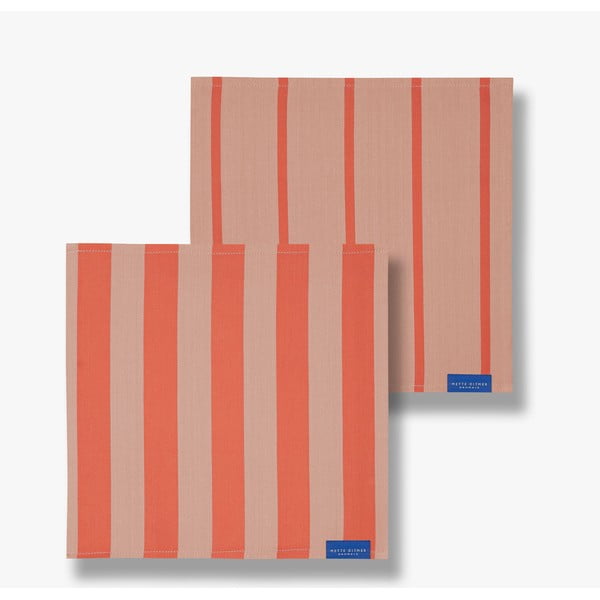Textilné obrúsky v súprave 2 ks Stripes – Mette Ditmer Denmark