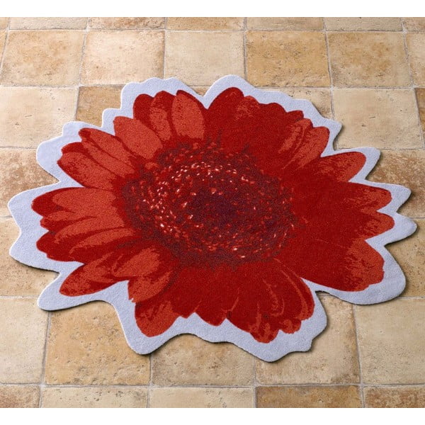 Koberec Special - červený kvet, 100 cm