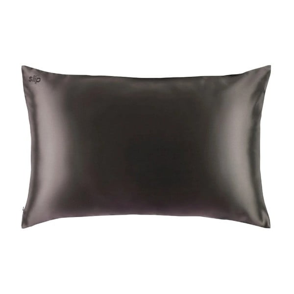 Hodvábna obliečka na vankúš 51x76 cm Charcoal – slip