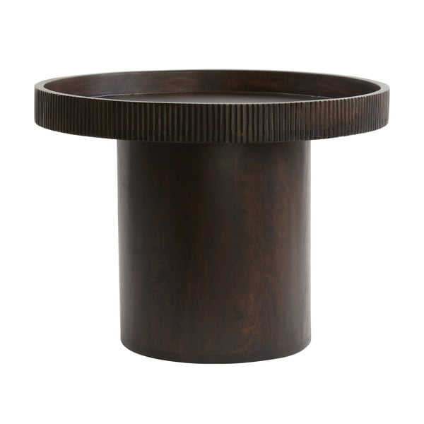Okrúhly odkladací stolík z mangového dreva ø 60 cm Kalomo – Light & Living