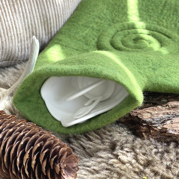 Termofor s obalom zo 100 % ovčej merino vlny Classic - Hugo Frosch-image-1