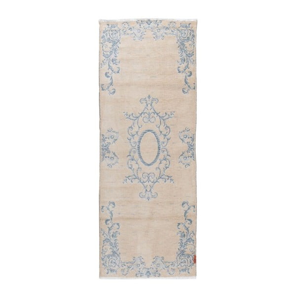 Krémovo-modrý obojstranný koberec Homemania Halimod, 77 x 200 cm