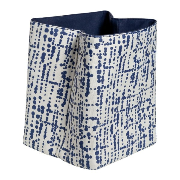 Modrý textilný kôš Cosy & Trendy  Magic, 23 x 23 x 23 cm