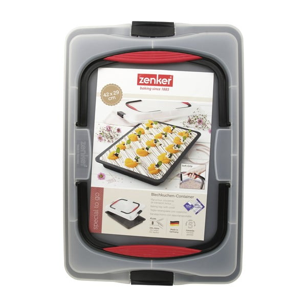 Plech s prenosným vekom Zenker To Go, 42 x 29 cm-image-4