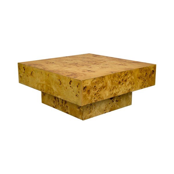 Konferenčný stolík v dekore orecha v prírodnej farbe 90x90 cm Quinn – Dutchbone-image-2