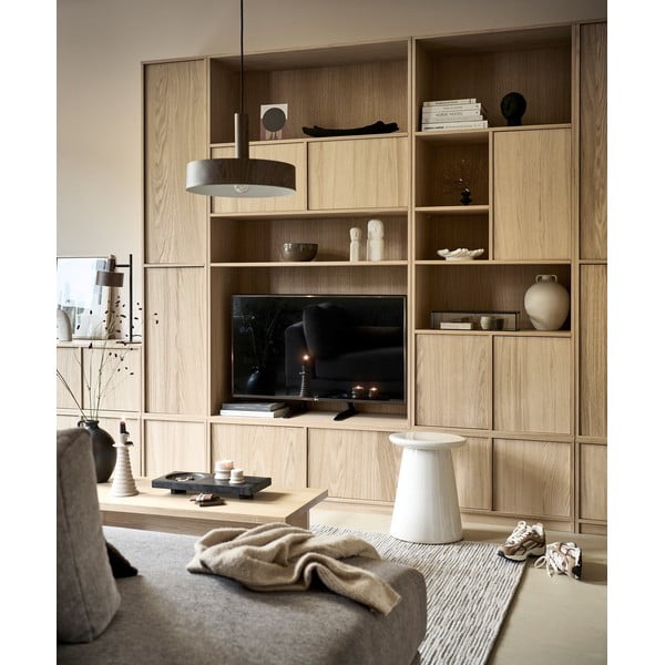 TV zostava v dekore duba v prírodnej farbe 304x243 cm Modulair – vtwonen-image-3