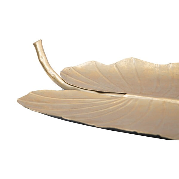 Dekorácia v zlatej farbe Mauro Ferretti Leaf, 35,5 × 23 cm-image-4