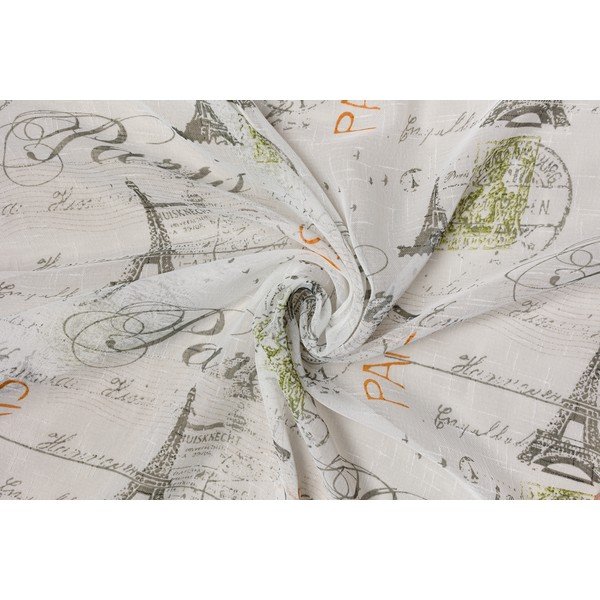 Bielo-sivá záclona 140x245 cm Tour – Mendola Fabrics-image-3