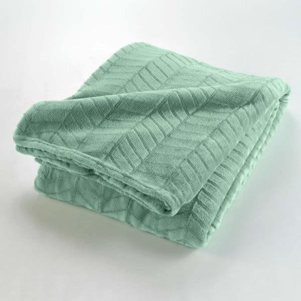 Svetlozelený pléd z mikroflanelu 180x220 cm Arya – douceur d'intérieur