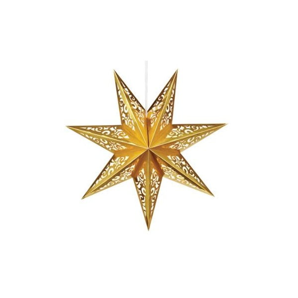 Svietiaca hviezda Valby Gold, 75 cm