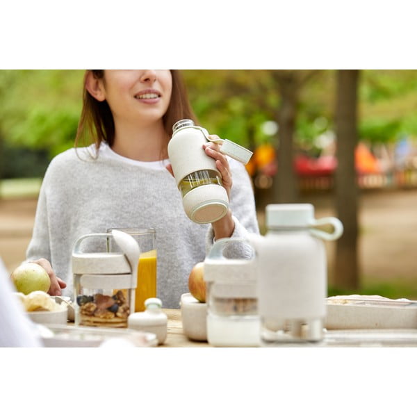 Krémová cestovná sklenená fľaša 500 ml To Go Organic – Lékué-image-3