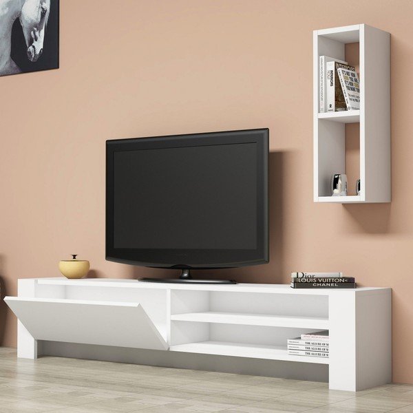 Biely TV stolík Naz-image-3