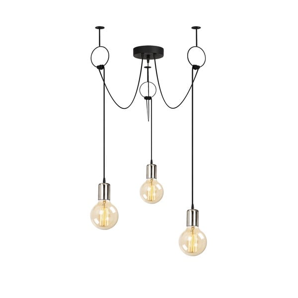 Čierne závesné svietidlo Opviq lights Sirin-image-2