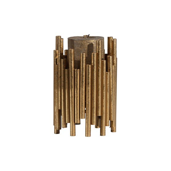 Kovový svietnik v zlatej farbe BePureHome, výška 18 cm-image-1
