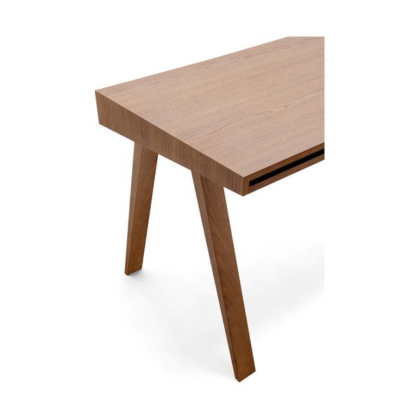 Hnedý stôl s nohami z jaseňového dreva EMKO 4.9, 80 x 70 cm-image-4