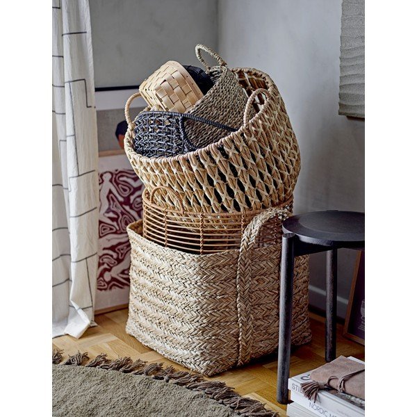 Hnedý vlnený okrúhly koberec ø 110 cm Lenea - Bloomingville-image-1