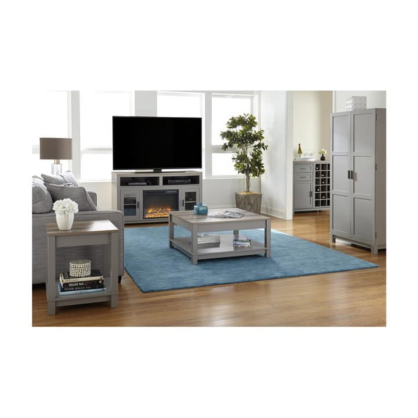 Konferenčný stolík v dekore duba v sivo-prírodnej farbe 89x89 cm Carver – Støraa-image-2