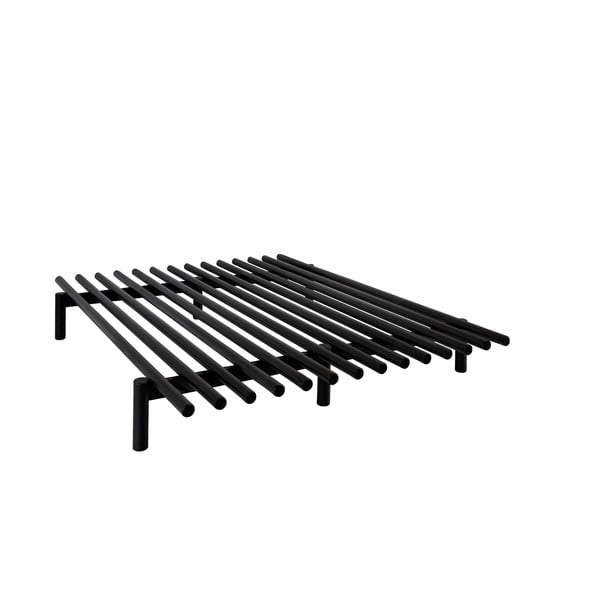 Čierny rám postele z borovicového dreva Karup Design Pace Black, 180 × 200 cm