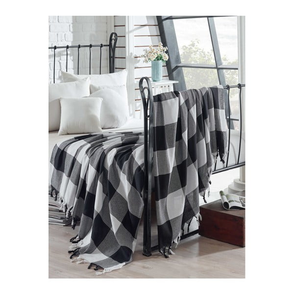 Bavlnený ľahký pléd na posteľ Dama, 200 × 240 cm
