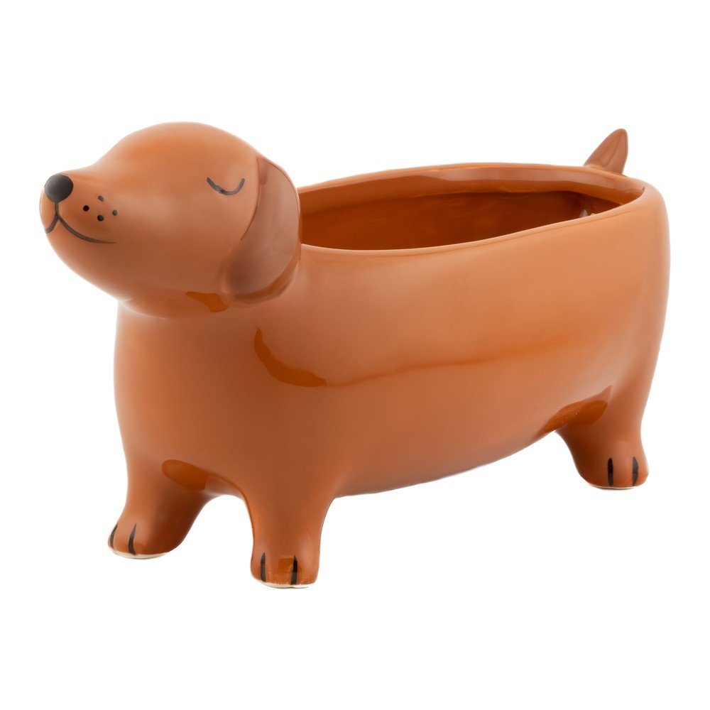 E-shop Keramický obal na kvetináč Sausage Dog – Sass & Belle