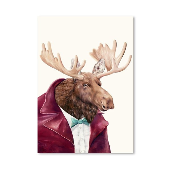 Plagát Moose, 30x42 cm