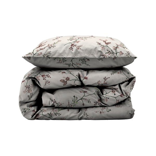 Béžové obliečky na jednolôžko z bavlneného saténu 140x200 cm Grace – Södahl-image-3