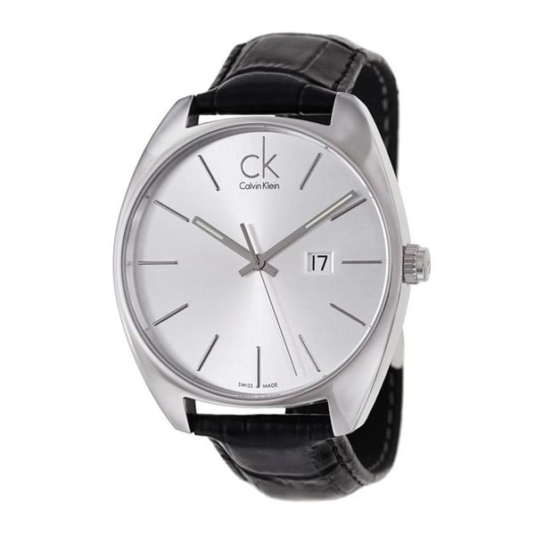 Pánske hodinky s koženým remienkom Calvin Klein