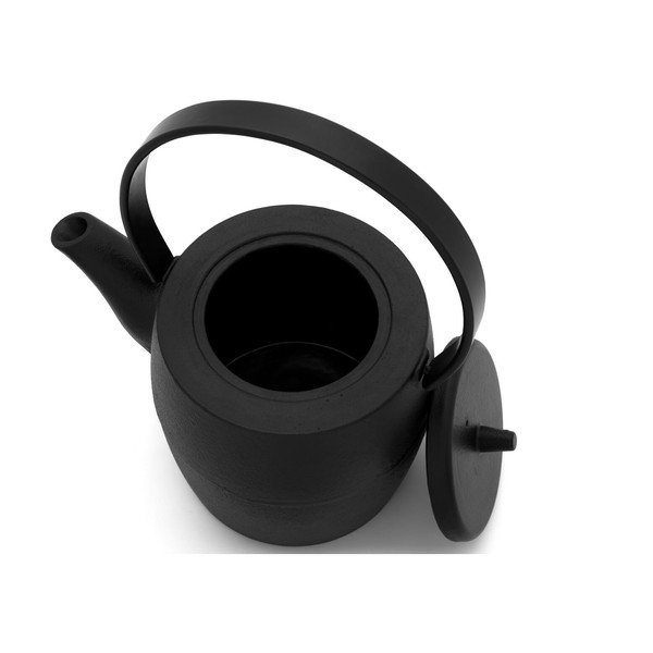 Čierna kanvica na čaj z liatiny so sitkom 1,2 l Kobe – Bredemeijer-image-1