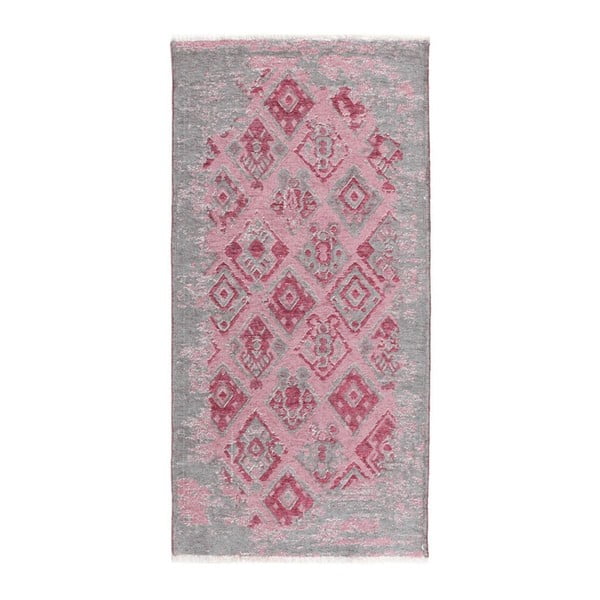Ružovo-sivý obojstranný koberec Homemania Maleah, 77 x 200 cm