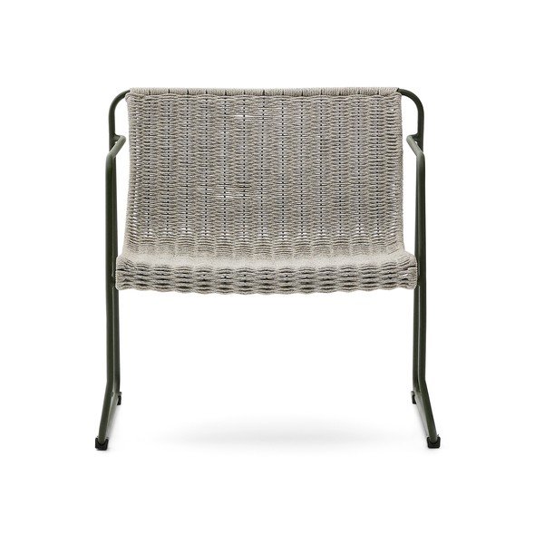 Sivozelené kovové záhradné kreslo Maurina – Kave Home-image-2