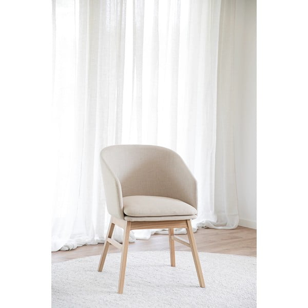 Béžové čalúnené jedálenské kreslá v súprave 2 ks Windham – Rowico-image-1