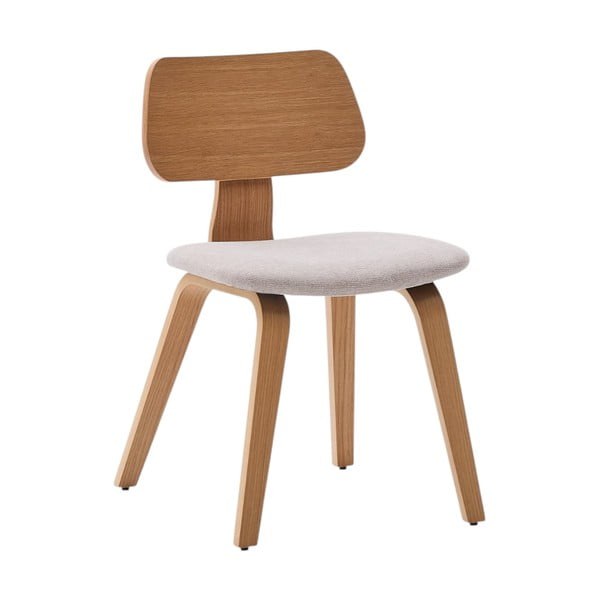 Béžová/v prírodnej farbe jedálenská stolička v dekore duba Gena – Kave Home