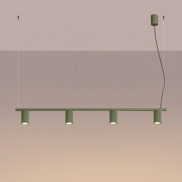 Zelené hliníkové závesné svietidlo Gleam – Sollux-image-4