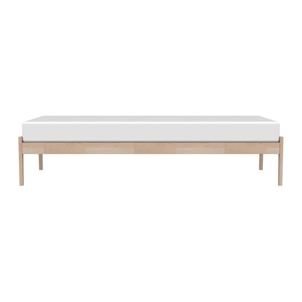 Hnedý rám postele z masívneho brezového dreva Kiteen Avanti, 85 × 206 cm