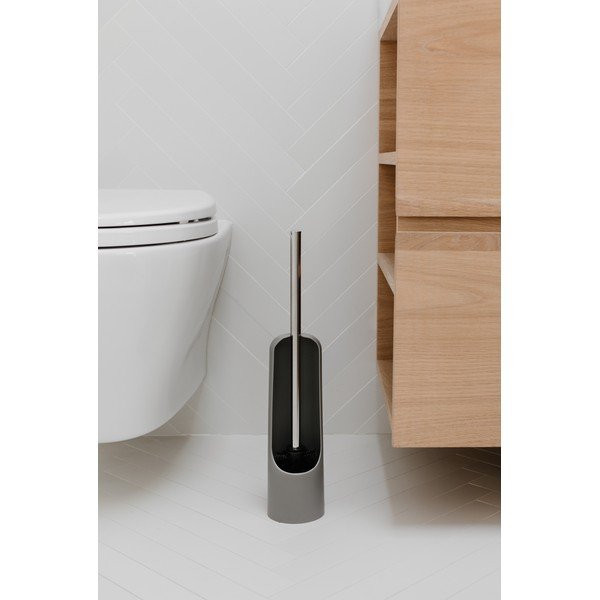 Sivá plastová WC kefa Touch – Umbra-image-3